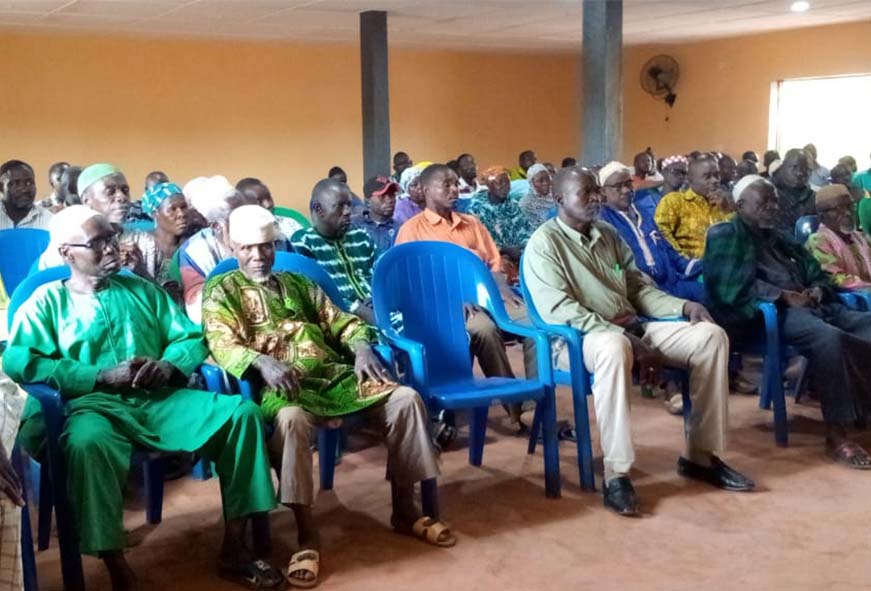 Séances de restitution des ateliers effectués dans le cadre du projet BOSCH aux populations de Nambingué, Noumousso-Kpassola,  Kong et kafolo